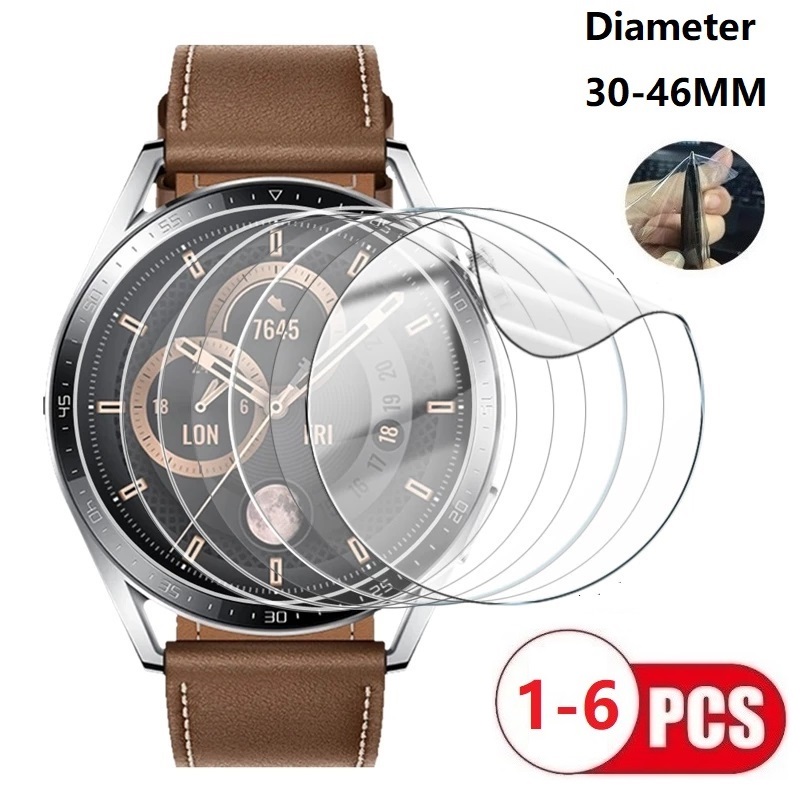 Motorola Smartwatch Accessories - ユニバーサル保護ソフトフィルムラウンド時計直径 35 36 37 30 31