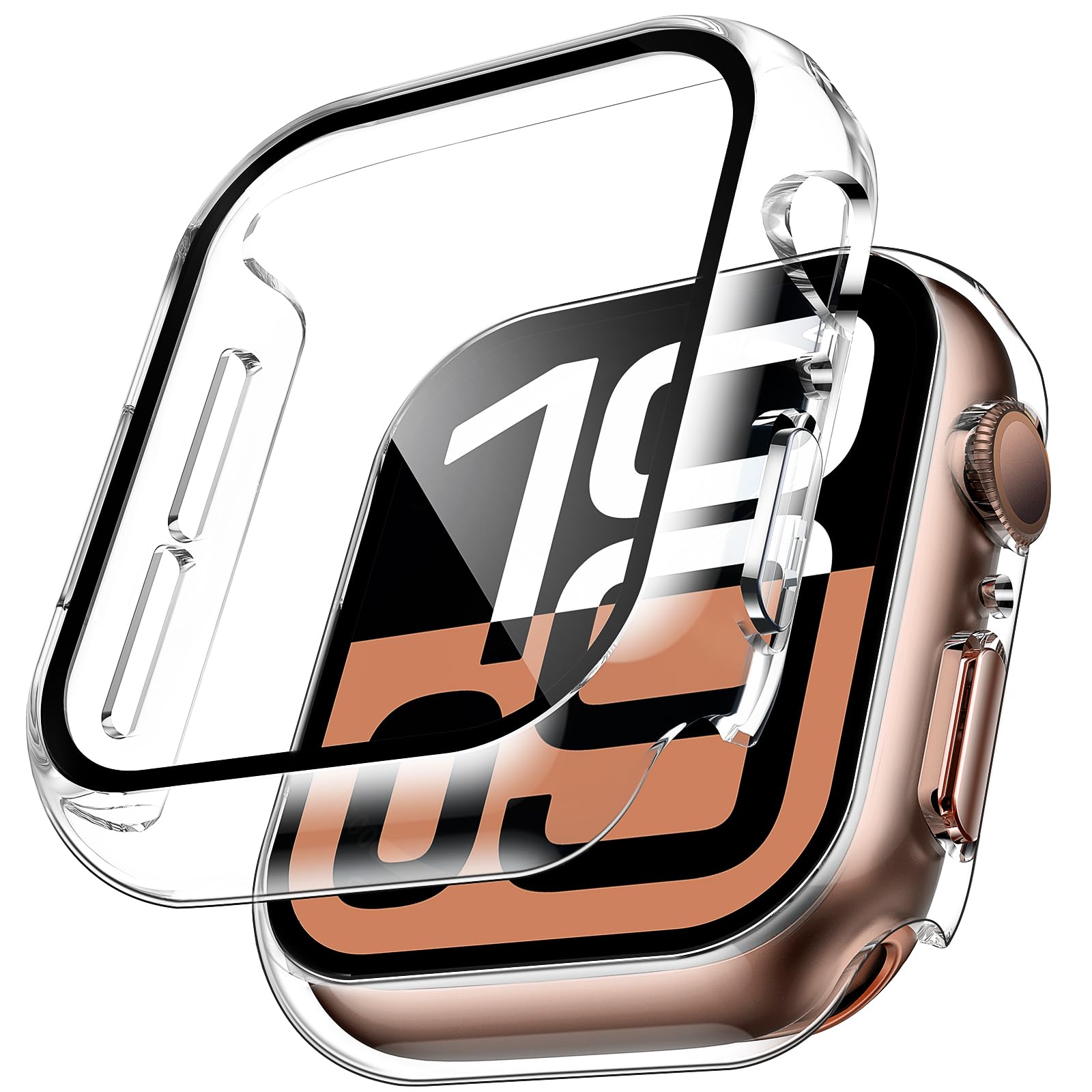 Smartwatch Case - 2 個の強化ガラスケース Apple Watch シリーズ 11