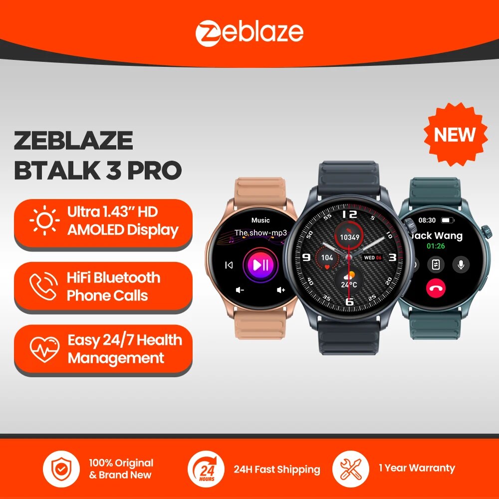 Smartwatch X2 - 新しい Zeblaze Btalk 3 PRO 1.43