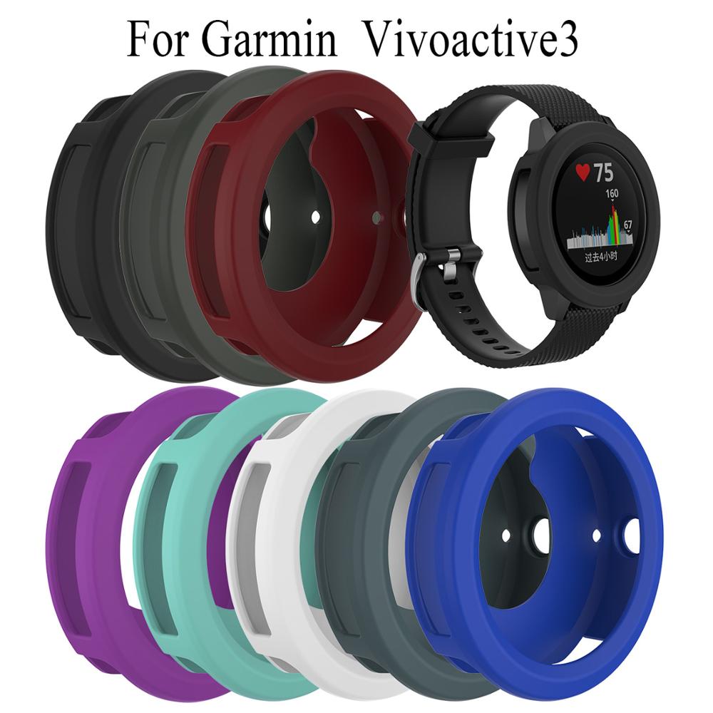 Garmin Smartwatch Accessories - ソフトシリコンスマートウォッチ超薄型フレームガーミン Vivoactive 3/要素カバー保護ケースガーミン vivoactive 3 腕時計