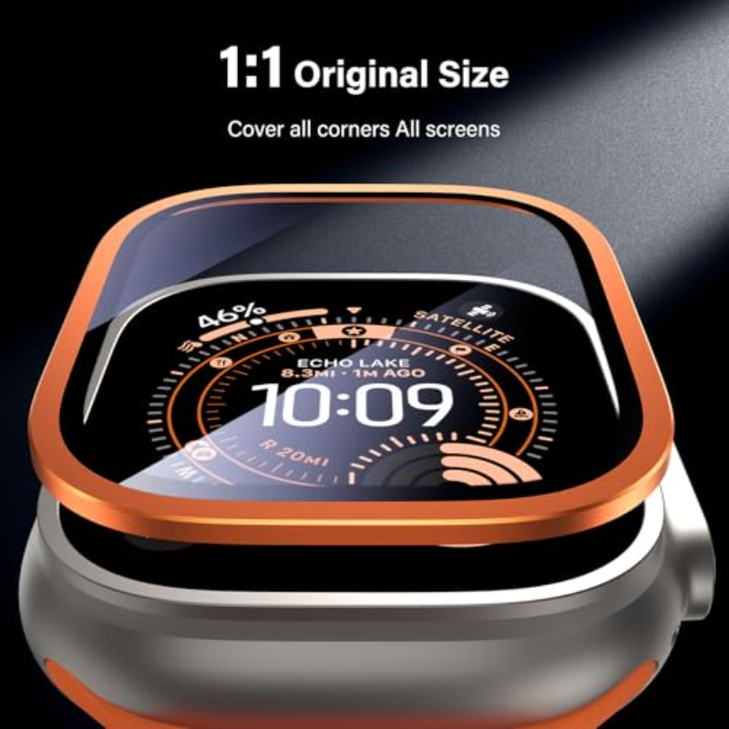 2 個の HD 金属強化ガラス Apple Watch Ul - Smartwatch Case のレビューと価格