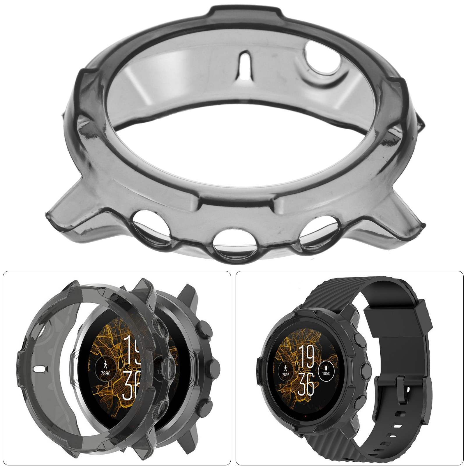 1個入り TPU製スマートウォッチケース、衝撃吸収保護カバー - Smartwatch Case のレビューと価格
