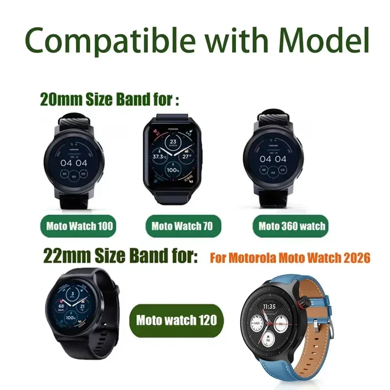 20 ミリメートル 22 ミリメートル通気性のあるツートンス - Motorola Smartwatch Accessories のレビューと価格