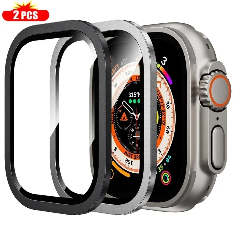 2 個の強化ガラス Apple Watch ウルトラ 49  - Smartwatch Case のレビューと価格