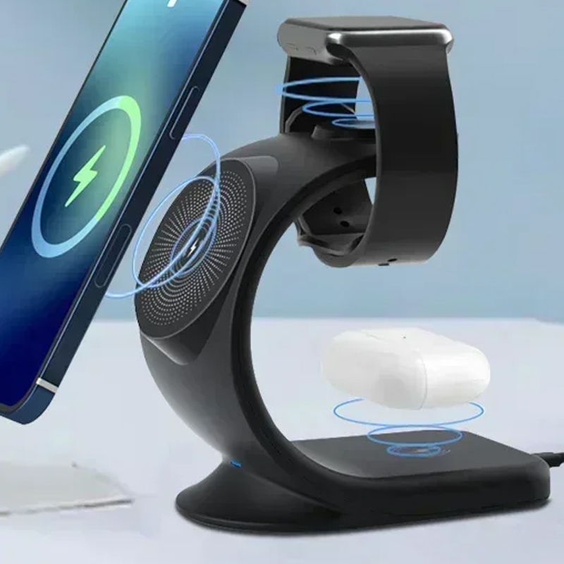 マグネット式ワイヤレス充電器 3in1 急速充電ステーション - Smartwatch Ac のレビューと価格