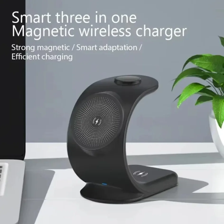 マグネット式ワイヤレス充電器 3in1 急速充電ステーション - Smartwatch Ac のレビューと価格