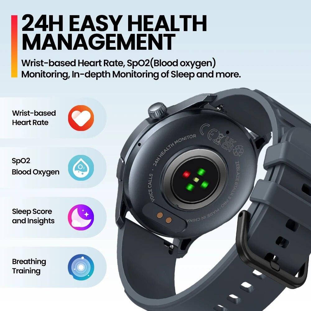 新しい Zeblaze Btalk 3 PRO 1.43 イ - Smartwatch X2 のレビューと価格