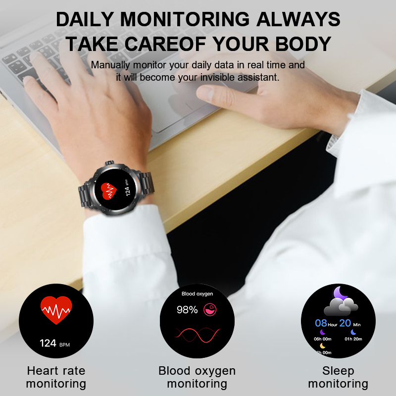 新しいメンズ 2 で 1 ヘッドセットスマートウォッチ Bl - Smartwatch Headset のレビューと価格