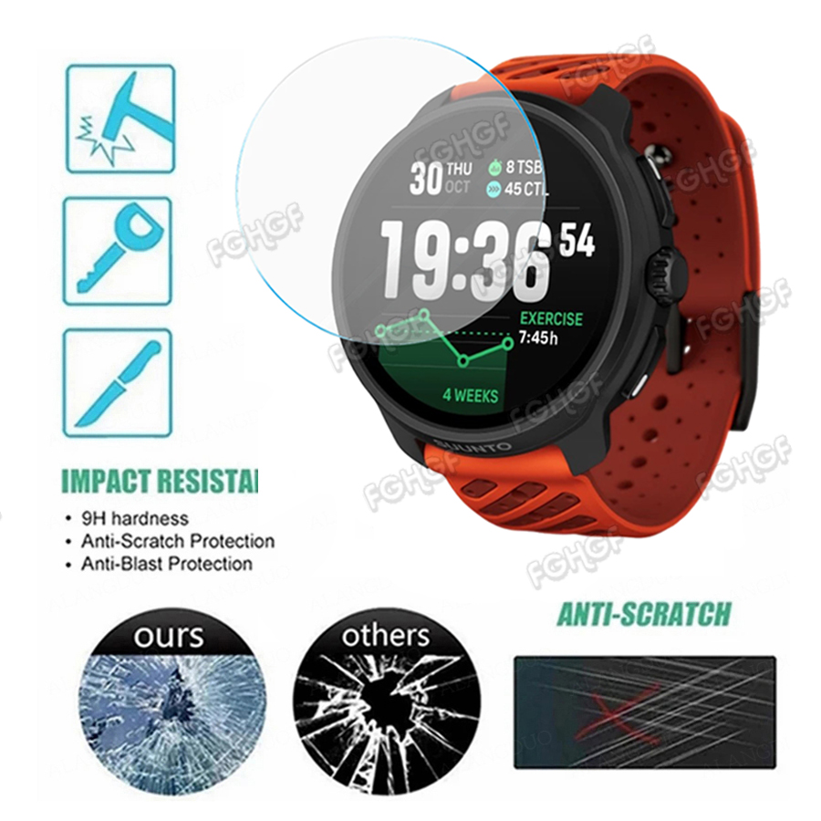 強化ガラス保護フィルムガードスントレース 2/レース S ス - Garmin Smartwatch Accessories のレビューと価格