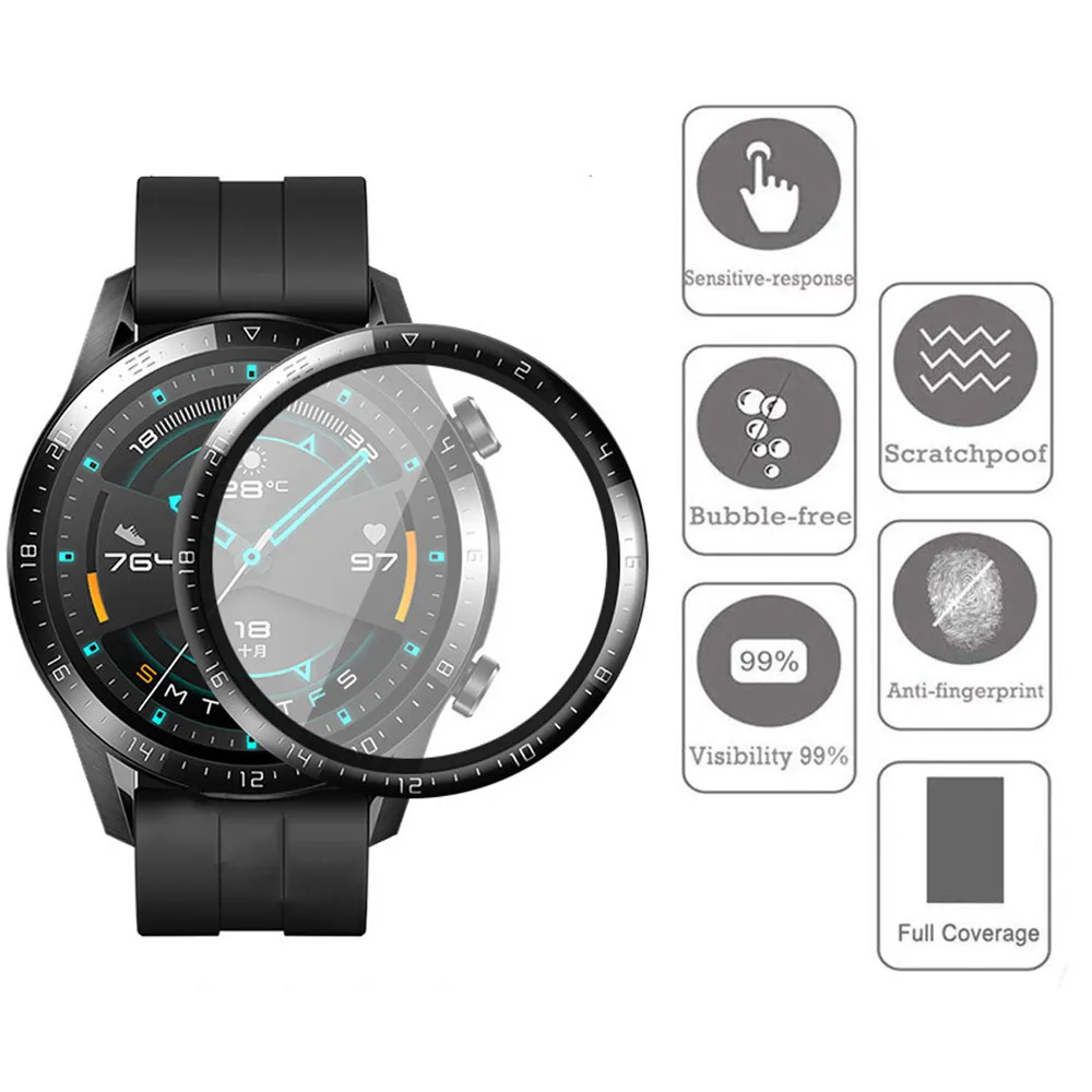 1-3 個 HD クリアスクリーンプロテクター Huawei - Garmin Smartwatch Accessories のレビューと価格